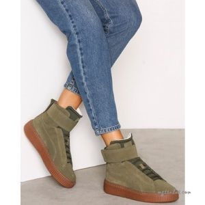 puma platform mid ow womens high top sneakers